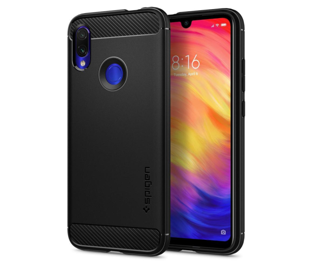 Spigen Rugged Armor do Xiaomi Redmi Note 7 Black - 491945 - zdjęcie